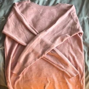 An xs american eagle light pink sweater
